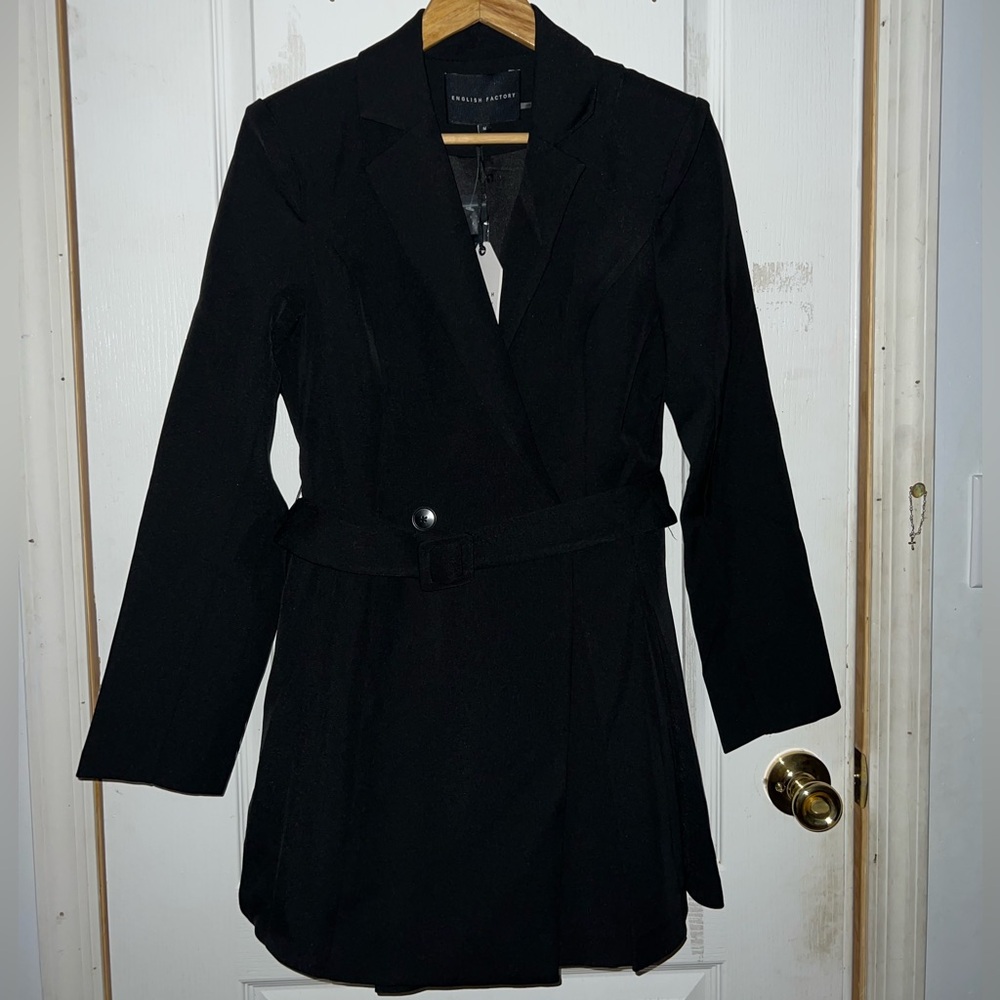 ENGLISH FACTORY BLACK ROMPER